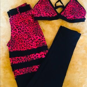 LEOPARD RED SET